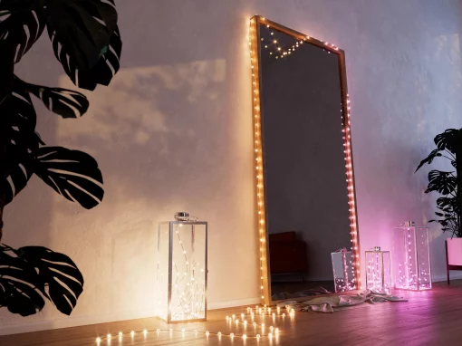 Гірлянда Smart LED Twinkly Strings Candle RGB 200 IP20 12м USB-C кабель зелений