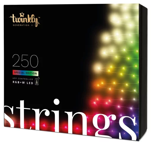 Гірлянда Smart LED Twinkly Strings RGBW 250 IP44 20м кабель прозорий
