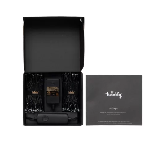 Гірлянда Smart LED Twinkly Strings RGB 250 IP44 20м кабель чорний