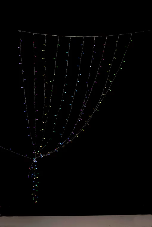 Гірлянда Smart LED Twinkly Curtain RGBW 210 IP44 1.45х2.1м кабель прозорий