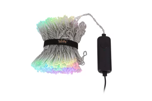 Гірлянда Smart LED Twinkly Curtain RGBW 400 IP44 1.45х2.1м кабель прозорий