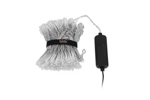 Гірлянда Smart LED Twinkly Curtain RGBW 400 IP44 1.45х2.1м кабель прозорий