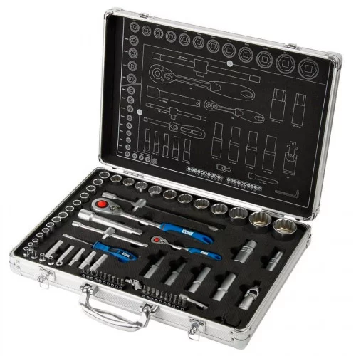 Набір інструментів автомобільний Utool U10302, 75 предметів, алюмінієвий кейс, 5,8 кг