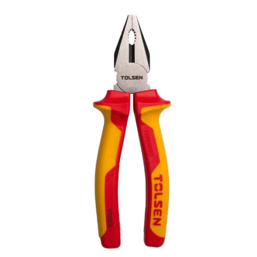 Плоскогубці комбіновані Tolsen Premium, діелектричні, для робіт під напругою 1000В, 200мм, CrV