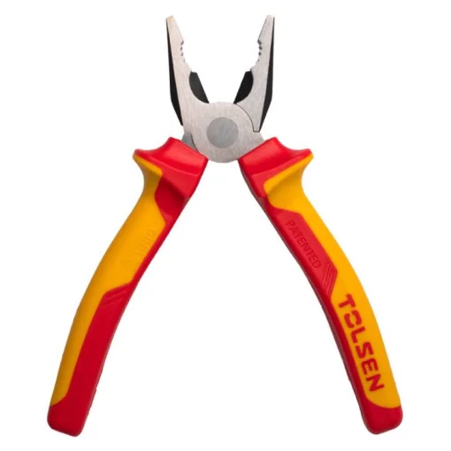 Плоскогубці комбіновані Tolsen Premium, діелектричні, для робіт під напругою 1000В, 200мм, CrV