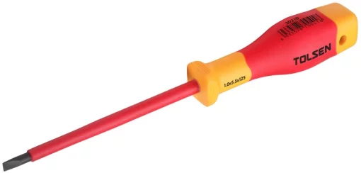 Викрутка Tolsen Premium плоска, діелектрична, 3х0.5х100мм