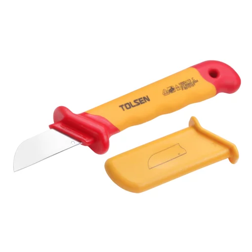 Ніж монтерський Tolsen, діелектричний, для робіт під напругою, лезо 50мм, 180мм