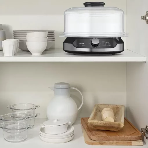 Пароварка Tefal Ultracompact, 800Вт, об'єм-9л, резервуар для води -1л, механічне керув., пластик, чорний