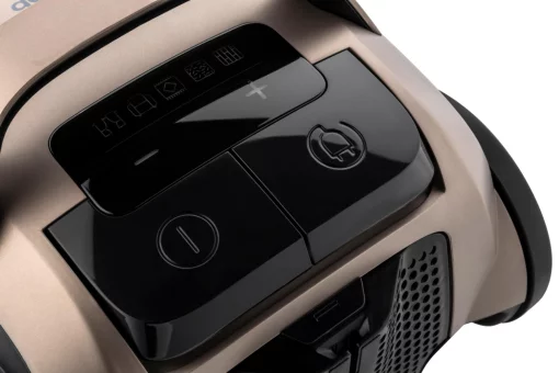 Пилосос Gorenje мішковий, 850Вт, конт пил -3л, HEPA, сенсорне упр, телескоп трубка, бронзовий