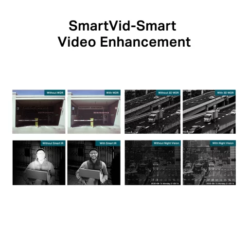 IP-Камера TP-LINK VIGI C240-4, PoE, 4Мп, 4  мм, H265+, IP66, Turret, кольорове нічне бачення, внутрішня