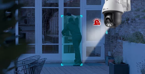 IP-Камера TP-LINK VIGI C540-W-4, PoE, 4Мп, 4 мм, Wi-Fi, H265+, IP66, Dome, кольорове нічне бачення, зовнішня