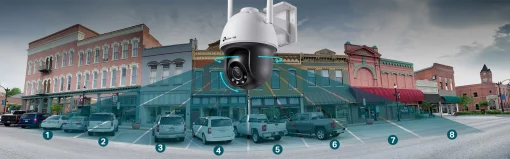 IP-Камера TP-LINK VIGI C540-W-4, PoE, 4Мп, 4 мм, Wi-Fi, H265+, IP66, Dome, кольорове нічне бачення, зовнішня