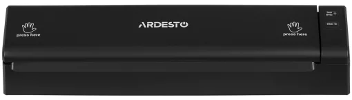 Вакууматор Ardesto для пакетів та рулонів, 110Вт, 28см, електронне, + 1 рулон, пластик, чорний