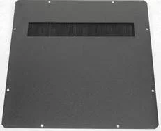 Заглушка ZPAS з щітковим введенням 380х380 мм, чорна