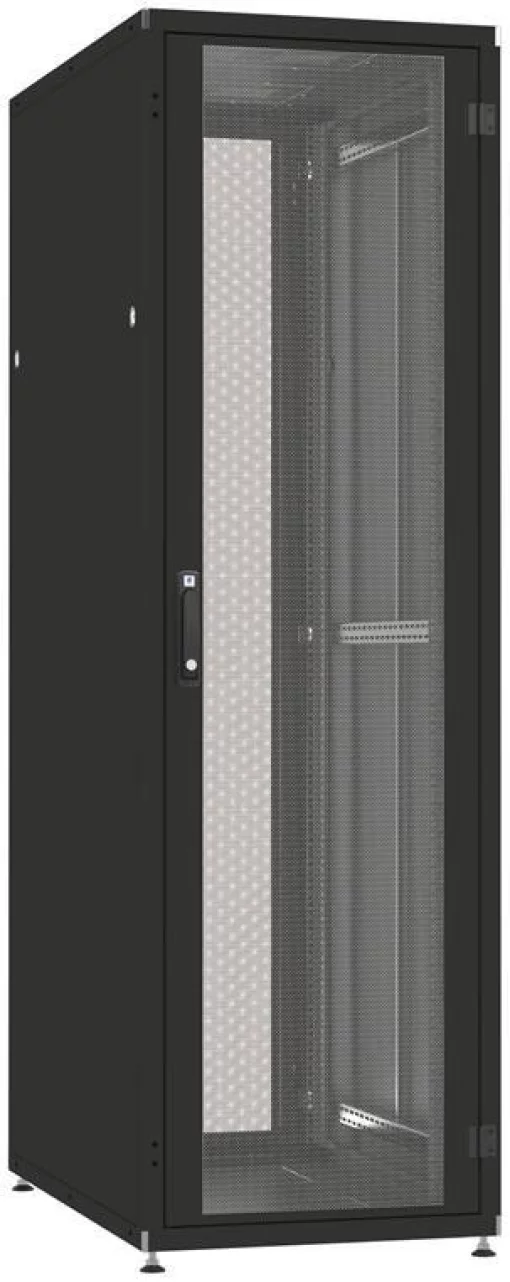 Шафа ZPAS 19", 24U, SZB IT, одностулкові передні та задні перфоровані двері, 600x800 мм, максимально 1000кг, чорна