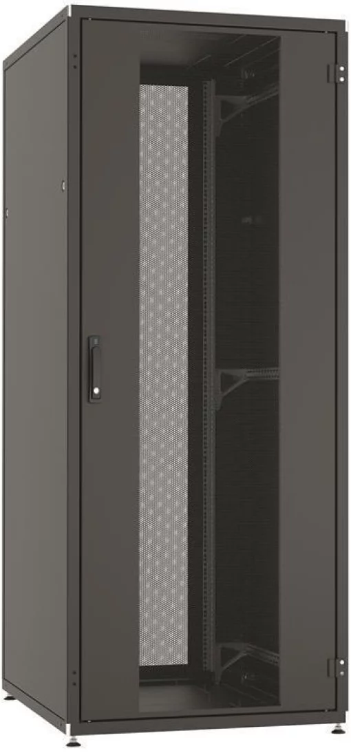 Шафа ZPAS 19", 42U, SZB IT, одностулкові передні та задні перфоровані двері, 800x1000 мм, максимально 1500кг, чорна