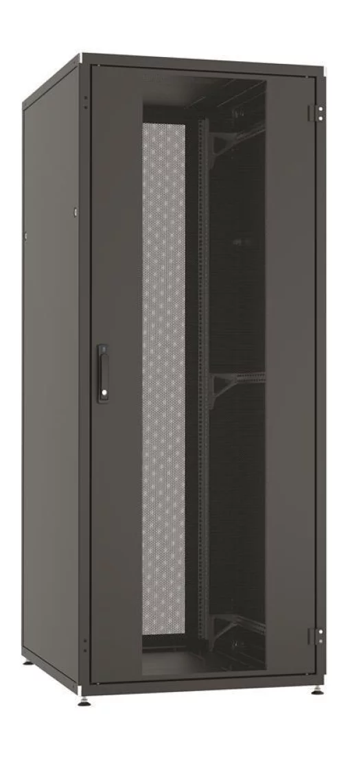 Шафа ZPAS 19", 42U, SZB IT, одностулкові передні та задні перфоровані двері, 800x1000 мм, максимально 1500кг, чорна