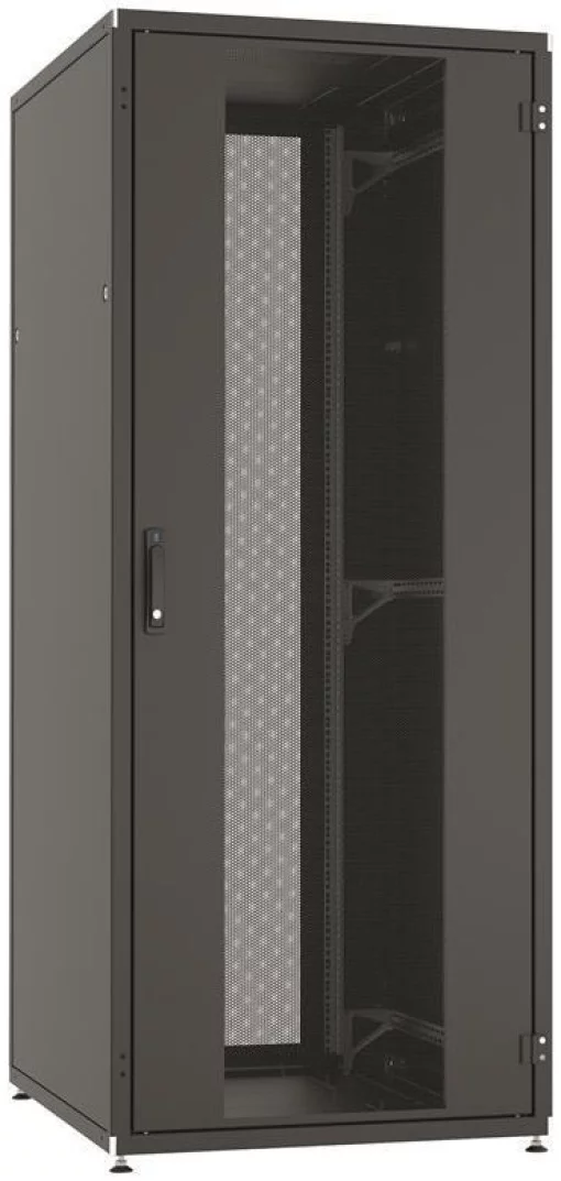 Шафа ZPAS 19", 42U, SZB IT, одностулкові передні та задні перфоровані двері, 800x1000 мм, максимально 1500кг, чорна