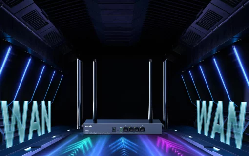 Маршрутизатор TENDA W18E Hotspot AC1200 4xGE (1xGE WAN, 2xGE LAN/WAN, 1xGE LAN)