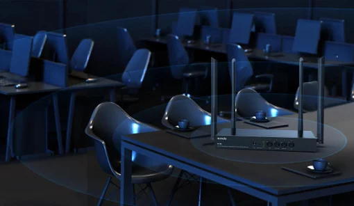 Маршрутизатор TENDA W18E Hotspot AC1200 4xGE (1xGE WAN, 2xGE LAN/WAN, 1xGE LAN)