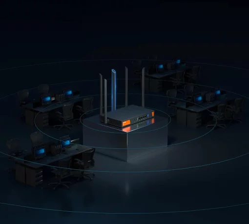 Маршрутизатор TENDA W30E Hotspot AX3000 4xGE (1xGE WAN, 2xGE LAN/WAN, 1xGE LAN)