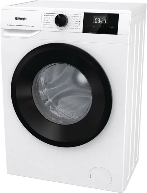 Пральна машина Gorenje фронтальна, 6кг, 1200, A+++, 43.5см, дисплей, пар, інвертор, білий