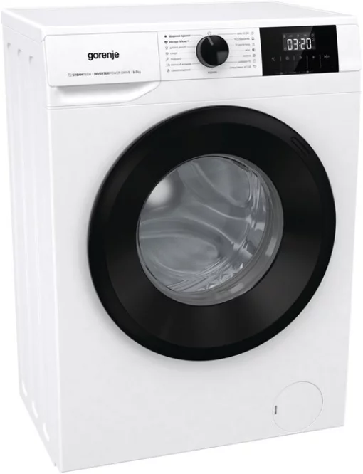 Пральна машина Gorenje фронтальна, 7кг, 1200, A++, 43.5см, дисплей, пар, інвертор, білий