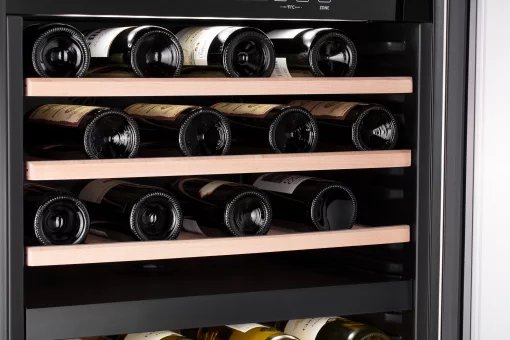 Холодильник ARDESTO вбудований для вина, 87x59.5х59.5, мороз.відд.-137л, зон - 2, бут-44, ST, диспл внутр., нерж