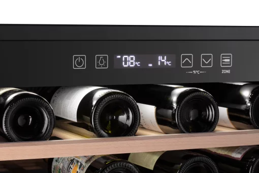 Холодильник ARDESTO вбудований для вина, 87x59.5х59.5, мороз.відд.-137л, зон - 2, бут-44, ST, диспл внутр., нерж