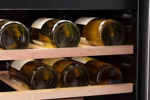 Холодильник ARDESTO вбудований для вина, 87x59.5х59.5, мороз.відд.-137л, зон - 2, бут-44, ST, диспл внутр., нерж