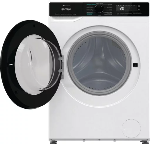 Прально-сушильна машина Gorenje фронтальна, 8(5)кг, 1400, A+, 51см, дисплей, інвертор, Wi-Fi, білий