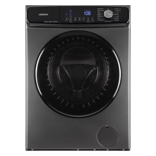 Прально-сушильна машина ARDESTO фронтальна Black Mars, 10(6)кг, 1400, А+++, 60см, дисплей, пара, інвертор, сріблястий
