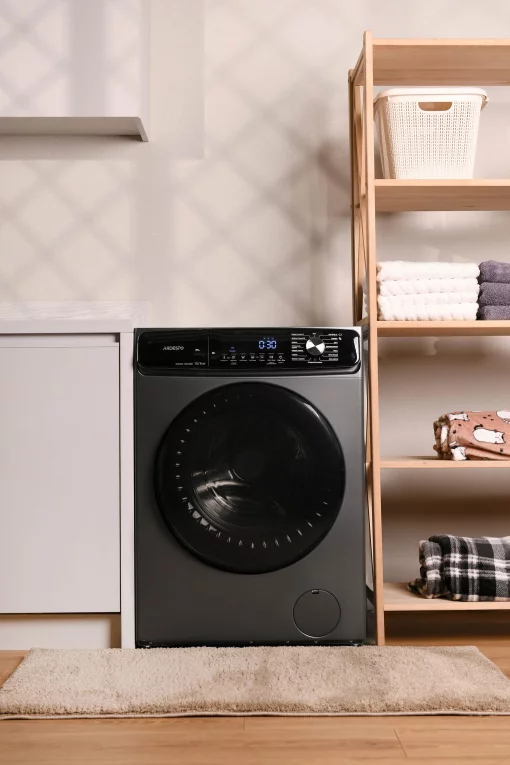 Прально-сушильна машина ARDESTO фронтальна Black Mars, 10(6)кг, 1400, А+++, 60см, дисплей, пара, інвертор, сріблястий
