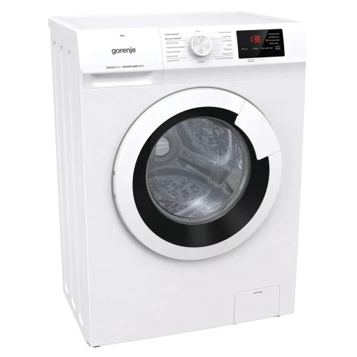 Пральна машина Gorenje фронтальна, 6кг, 1000, A+++, 46см, дисплей, пара, білий