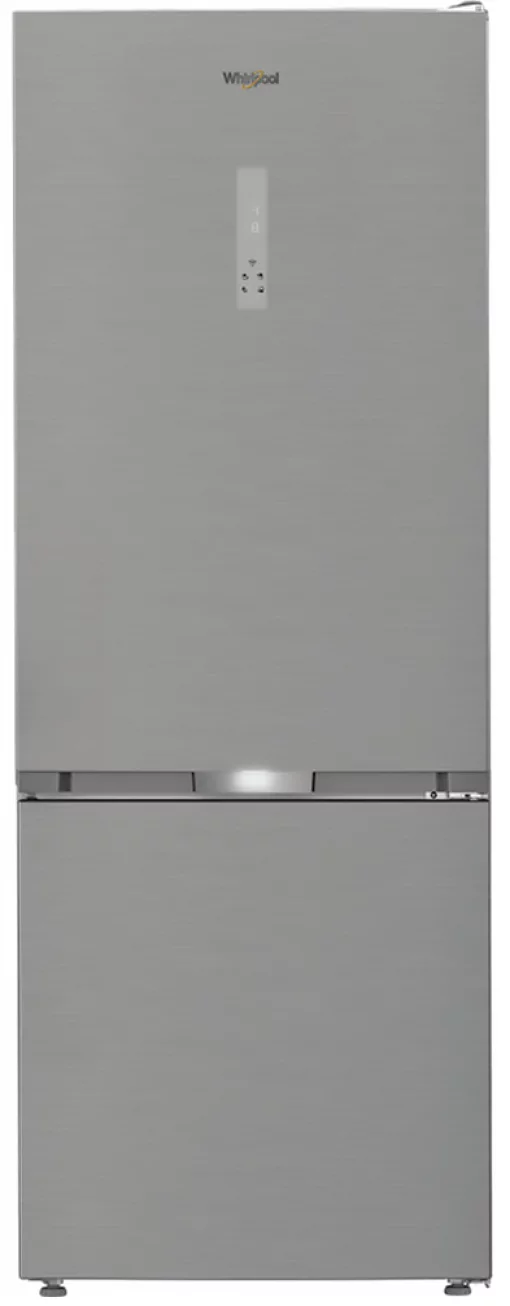 Холодильник Whirlpool з нижн. мороз., 192x70х70.5, холод.відд.-340л, мороз.відд.-150л, 2дв., А++, NF, інв., зона нульова, нерж