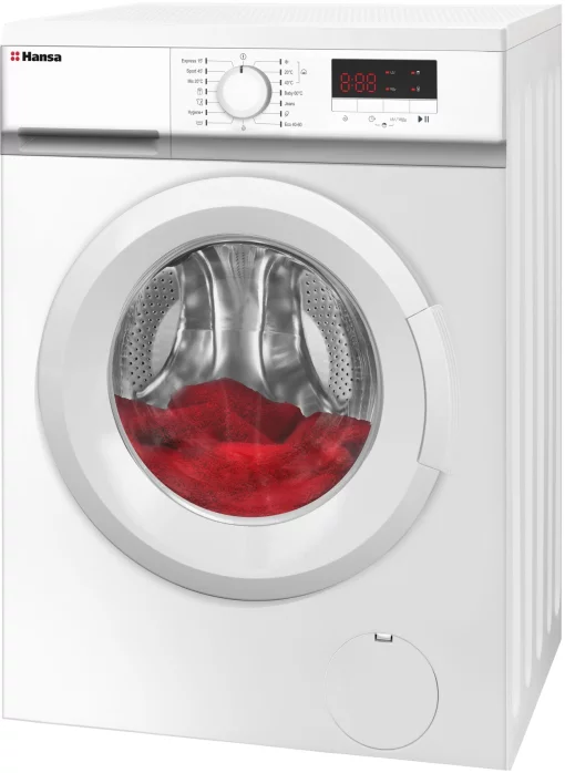 Пральна машина Hansa фронтальна, 8кг, 1400, A++, 57см, дисплей, білий