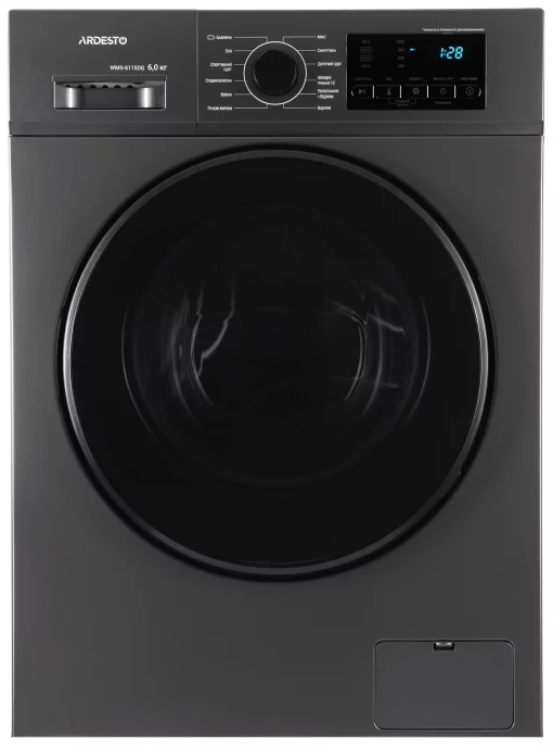 Пральна машина ARDESTO фронтальна Black Mars, 6кг, 1000, А++, 44см, дисплей, сірий