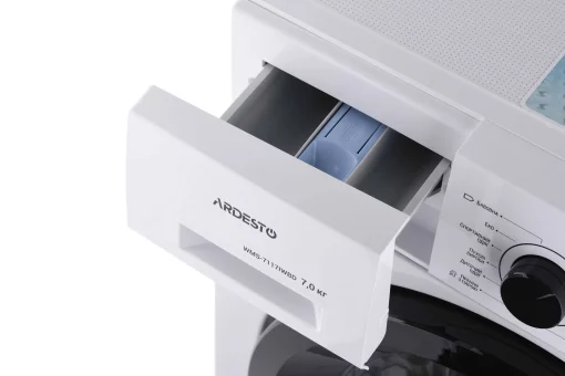 Пральна машина ARDESTO фронтальна, 7кг, 1400, А+++, 48см, дисплей, пара, інвертор, підсвіч.барабана, білий