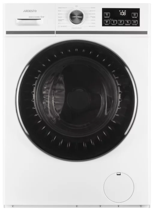 Пральна машина ARDESTO фронтальна Black Mars, 6кг, 1200, А++, 45см, дисплей, пара, білий