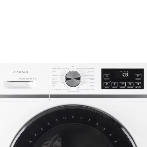 Пральна машина ARDESTO фронтальна Black Mars, 6кг, 1200, А++, 45см, дисплей, пара, білий