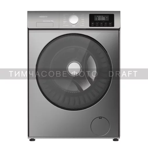 Пральна машина ARDESTO фронтальна Black Mars, 8кг, 1200, А+++, 55.5см, дисплей, пара, інвертор, сірий