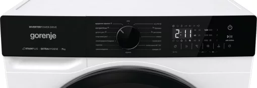 Пральна машина Gorenje фронтальна, 7кг, 1400, A+++, 47см, дисплей, пар, інвертор, білий