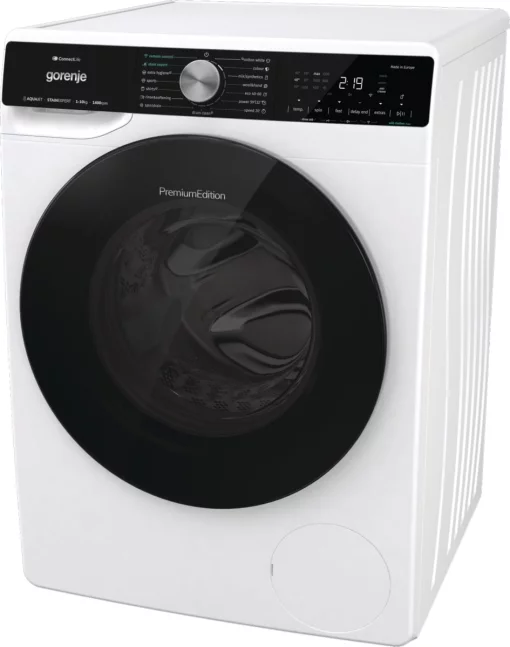 Пральна машина Gorenje фронтальна, 10кг, 1400, A+++, 60см, дисплей, інвертор, пара, Wi-Fi, підсвітка барабану, білий
