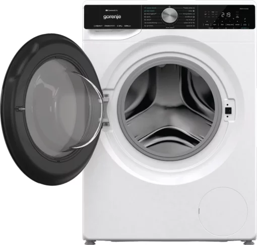 Пральна машина Gorenje фронтальна, 10кг, 1400, A+++, 60см, дисплей, інвертор, пара, Wi-Fi, підсвітка барабану, білий