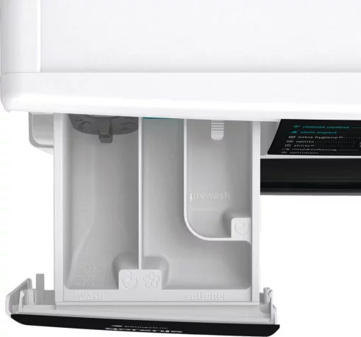 Пральна машина Gorenje фронтальна, 10кг, 1400, A+++, 60см, дисплей, інвертор, пара, Wi-Fi, підсвітка барабану, білий