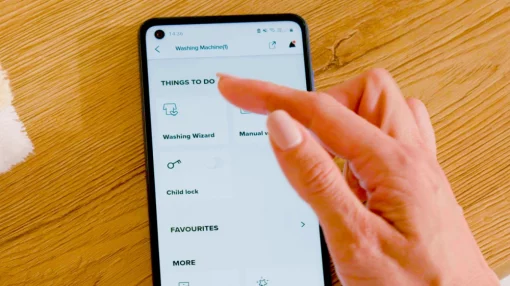 Пральна машина Gorenje фронтальна, 10,5кг, 1400, A+++, 60см, дисплей, інвертор, пара, Wi-Fi, підсвітка барабану, білий
