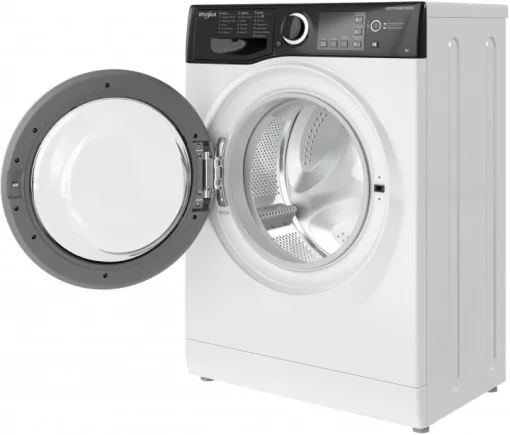 Пральна машина Whirlpool фронтальна, 6кг, 1200, A+++, 43см, дисплей, інвертор, люк чорний, білий