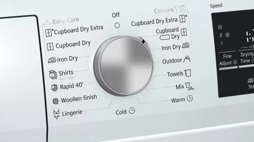 Сушильна машина Siemens тепловий насос, 8кг, A++, 60см, дисплей, білий