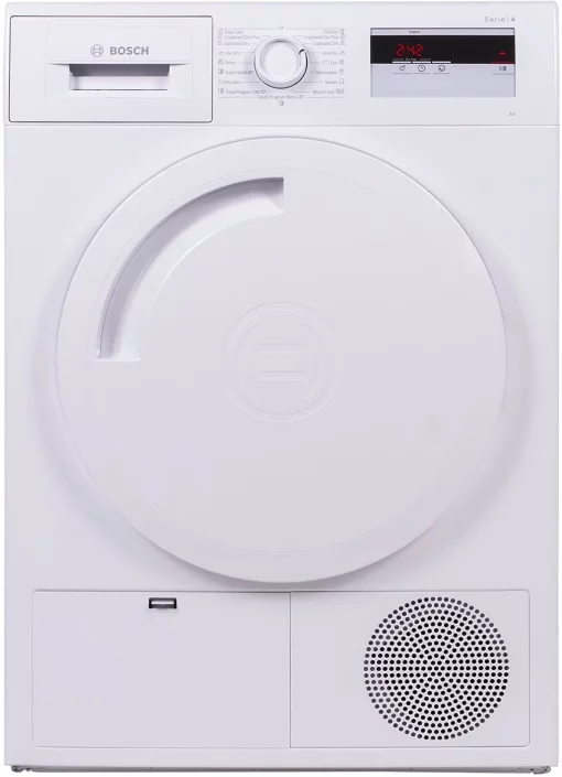 Сушильна машина Bosch тепловий насос, 8кг, A+, 60см, дисплей, білий