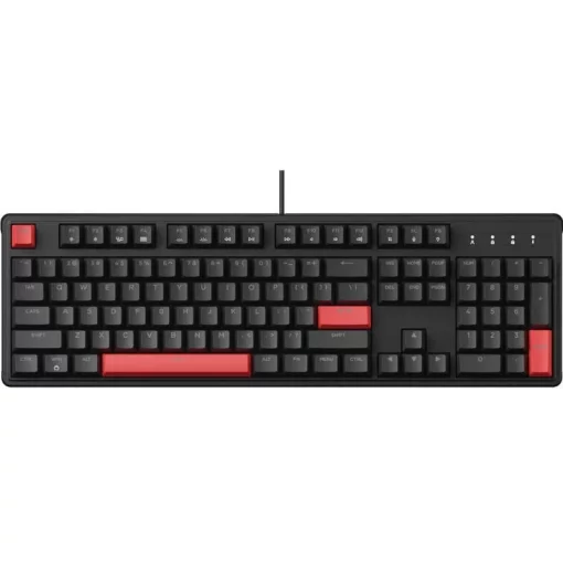 Клавіатура механічна Lemokey  X3 104Key, Keychron Red, USB-A, QMK/VIA, Hot-Swap, EN/UKR, RGB, чорний